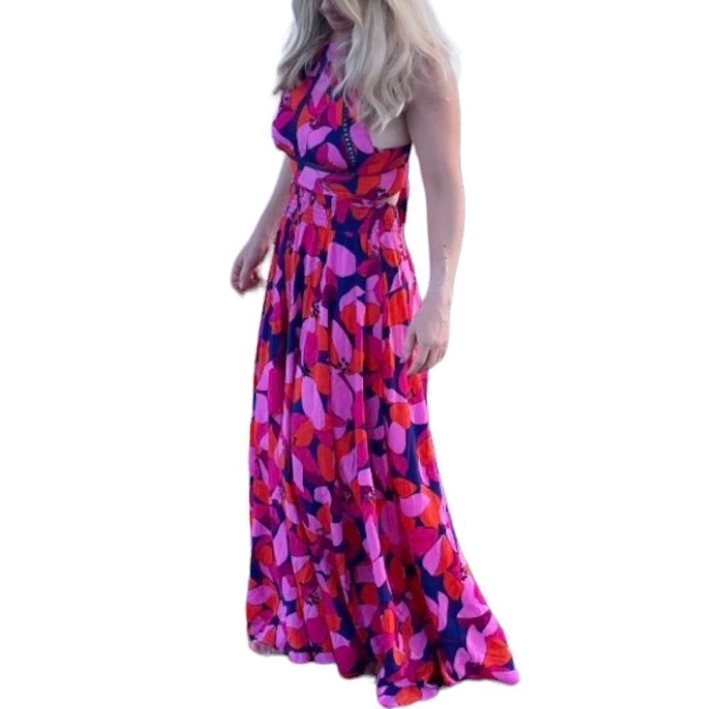 Abel the Label Anthropologie Charlotte Maxi dress XS